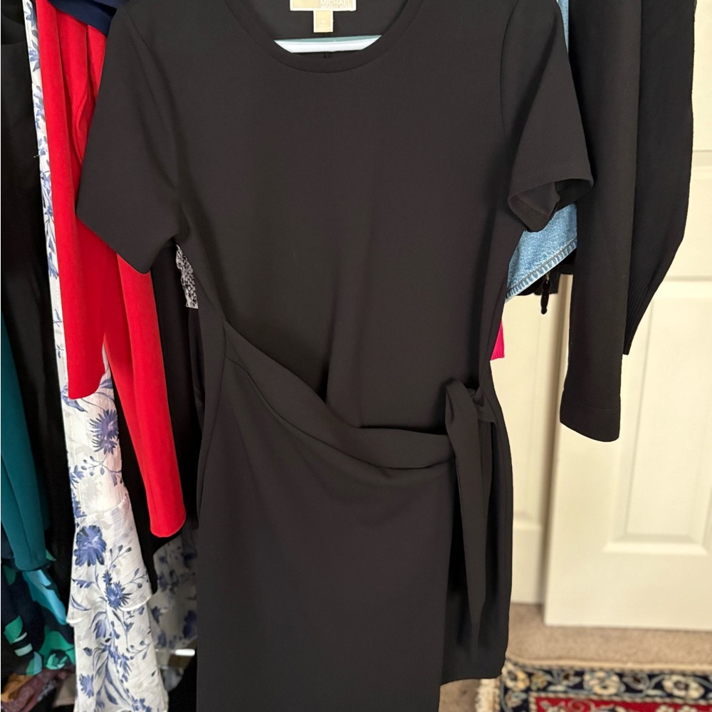 Michael Kors Black Midi Dress